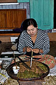 Inle Lake Myanmar. cheroot factories. The women of Inle Lake are famous for hand-rolling very quickly. They can roll over 500 cheroots a day. 